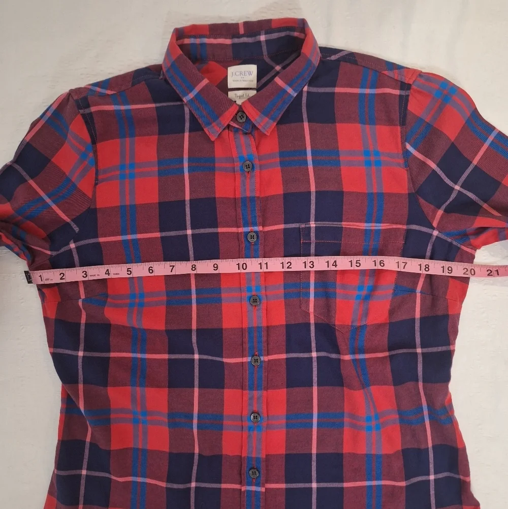 J.CREW BUNDLES  Navy and Red Plaid Button Down Shirts